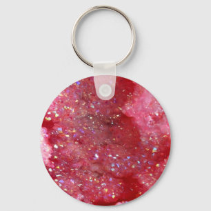 Falln Pink Faerie Crystals Key Ring