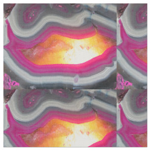 Falln Pink Geode Glow Fabric