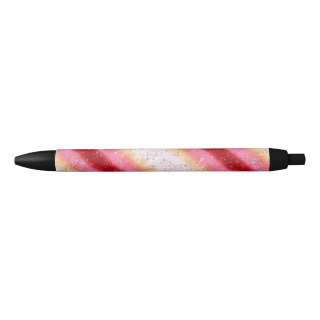 Falln Pink Sakura Sunrise Black Ink Pen (Front)
