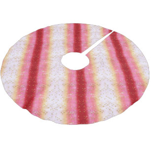Falln Pink Sakura Sunrise Brushed Polyester Tree Skirt
