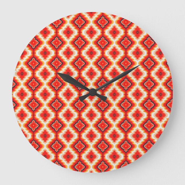 Falln Psychedelic Sunset Large Clock (Front)