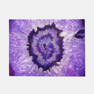Falln Purple Agate Geode Doormat