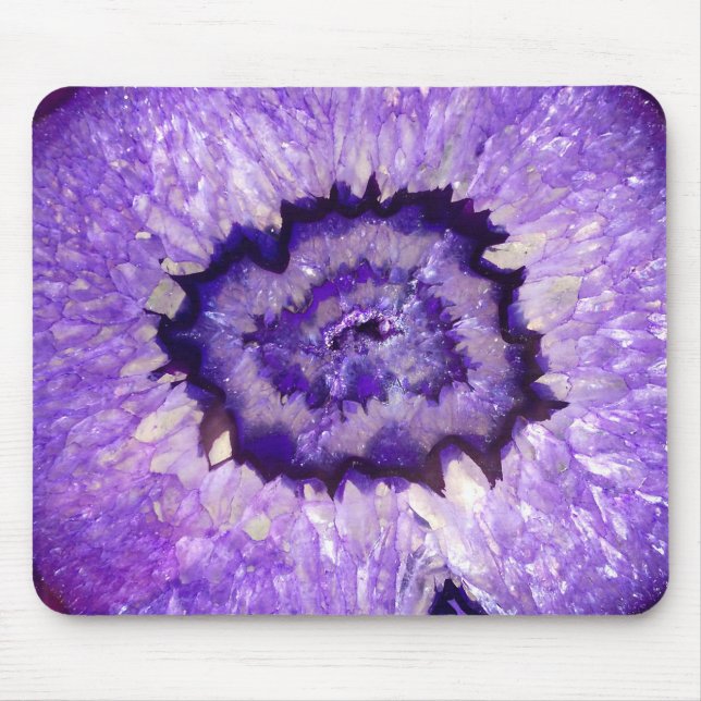 Falln Purple Agate Geode Mouse Mat (Front)