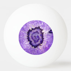 Falln Purple Agate Geode Ping Pong Ball