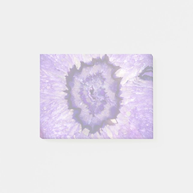 Falln Purple Agate Geode Post-it Notes (Front)