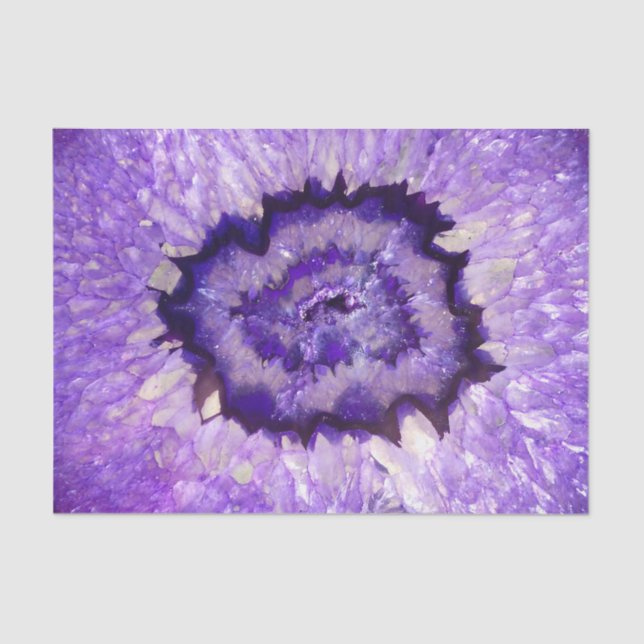Falln Purple Agate Geode Tissue Paper (Front)