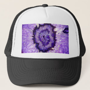 Falln Purple Agate Geode Trucker Hat