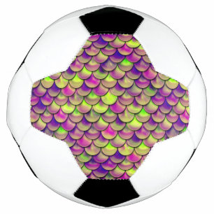 Falln Purple and Green Scales Football