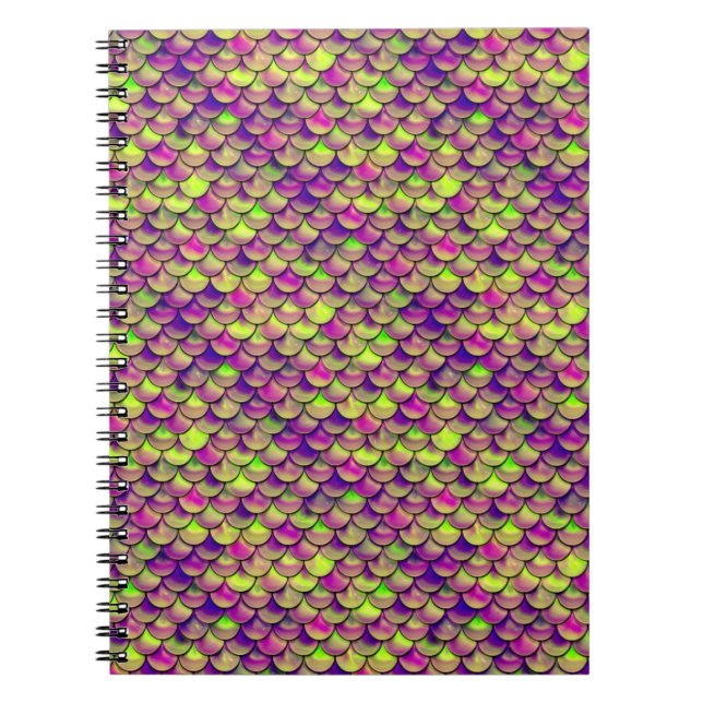 Falln Purple and Green Scales Notebook (Front)