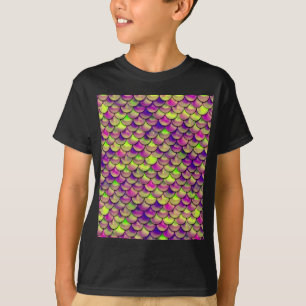 Falln Purple and Green Scales T-Shirt
