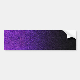 Falln Purple & Black Glitter Gradient Bumper Sticker