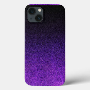 Falln Purple & Black Glitter Gradient iPhone 13 Case