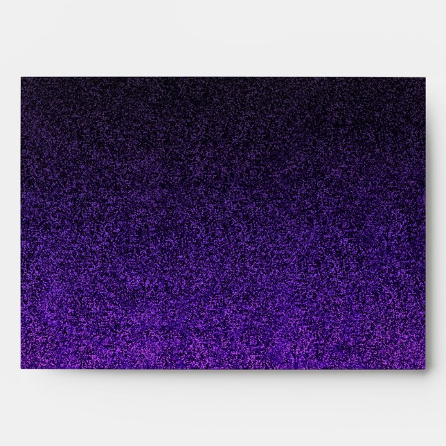 Falln Purple & Black Glitter Gradient Envelopes (Front)