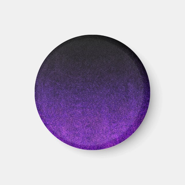 Falln Purple & Black Glitter Gradient Magnet (Front)