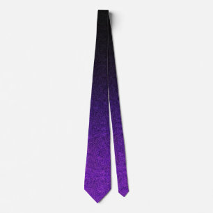 Falln Purple & Black Glitter Gradient Tie