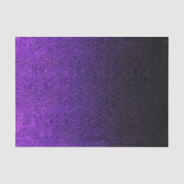 Falln Purple & Black Glitter Gradient Tissue Paper (Front)