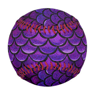 Falln Purple & Blue Mermaid Scales Baseball