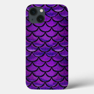 Falln Purple & Blue Mermaid Scales iPhone 13 Case