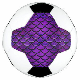 Falln Purple & Blue Mermaid Scales Football