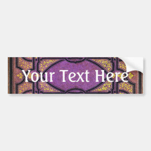 Falln Purple & Gold Vines Book Cover Bumper Sticker