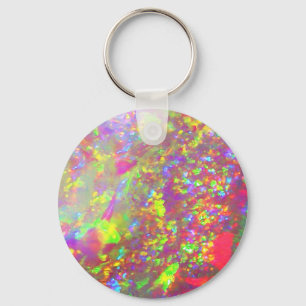 Falln Rainbow Brazilian Opal Key Ring