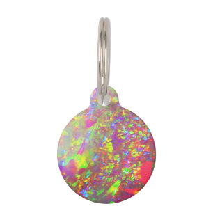 Falln Rainbow Brazilian Opal Pet Tag
