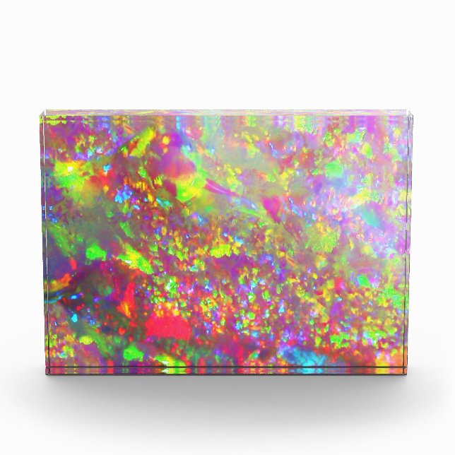 Falln Rainbow Brazilian Opal Photo Block (Front)