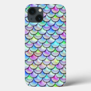 Falln Rainbow Bubble Mermaid Scales iPhone 13 Case