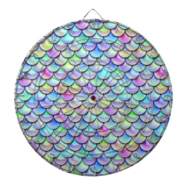 Falln Rainbow Bubble Mermaid Scales Dartboard (Front)