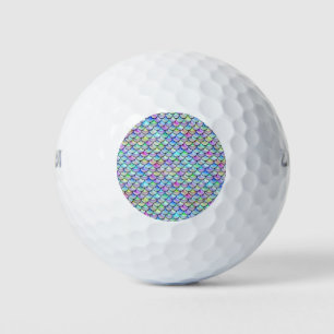 Falln Rainbow Bubble Mermaid Scales Golf Balls