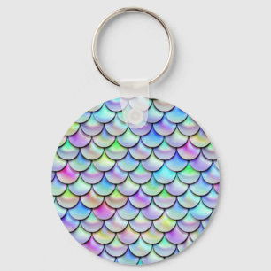 Falln Rainbow Bubble Mermaid Scales Key Ring