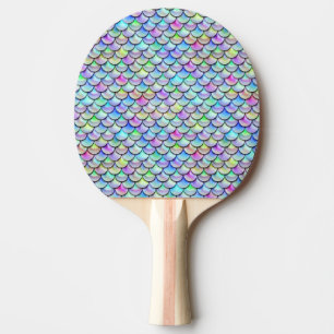 Falln Rainbow Bubble Mermaid Scales Ping Pong Paddle