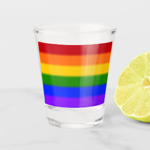 Falln Rainbow Gay Pride Flag Shot Glass