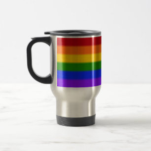 Falln Rainbow Gay Pride Flag Travel Mug