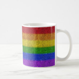 Falln Rainbow Glitter Gradient Coffee Mug