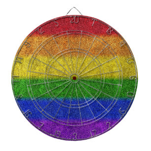 Falln Rainbow Glitter Gradient Dartboard