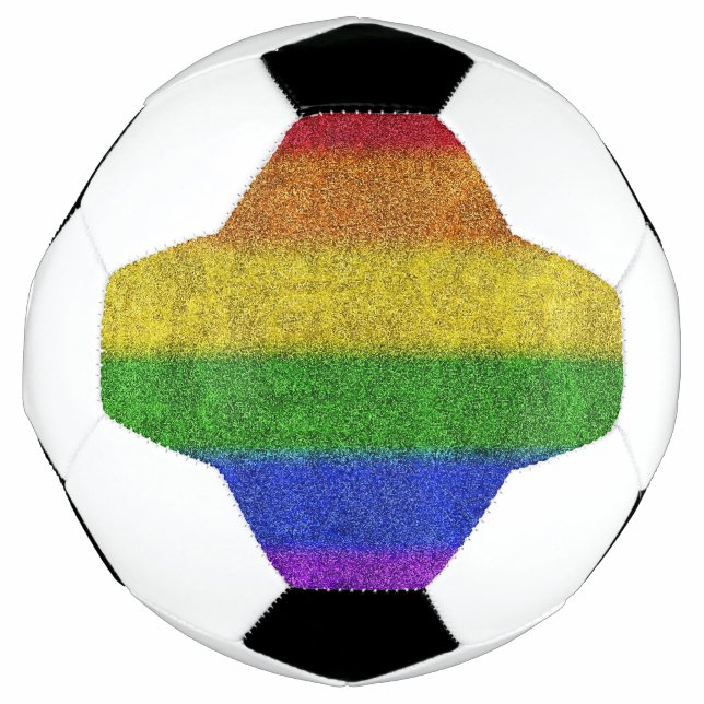 Falln Rainbow Glitter Gradient Football (Front)