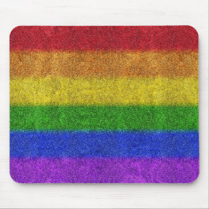 Falln Rainbow Glitter Gradient Mouse Mat