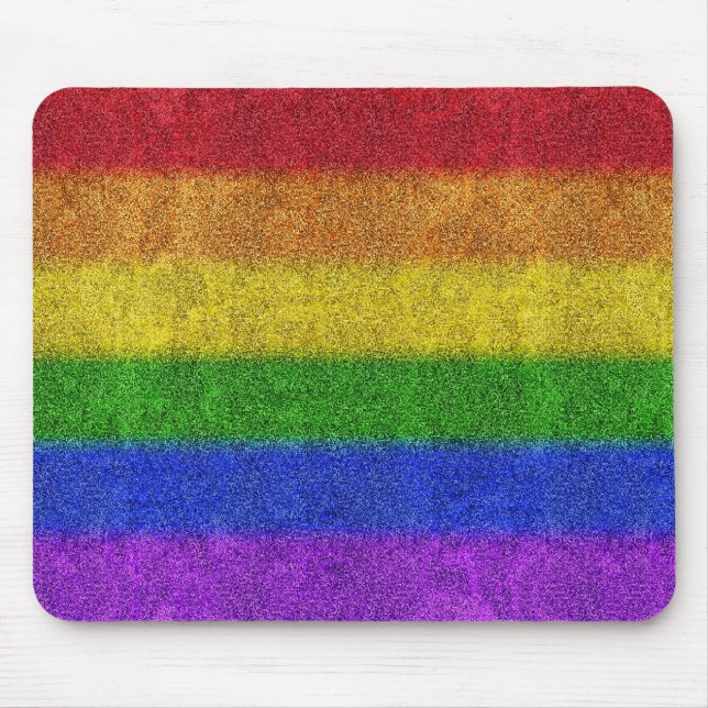 Falln Rainbow Glitter Gradient Mouse Mat (Front)