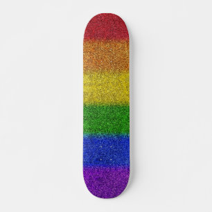 Falln Rainbow Glitter Gradient Skateboard
