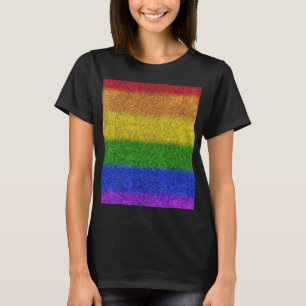 Falln Rainbow Glitter Gradient T-Shirt