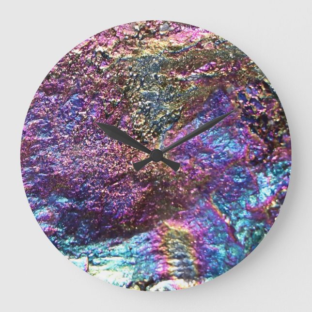 Falln Rainbow Rocks Large Clock (Front)