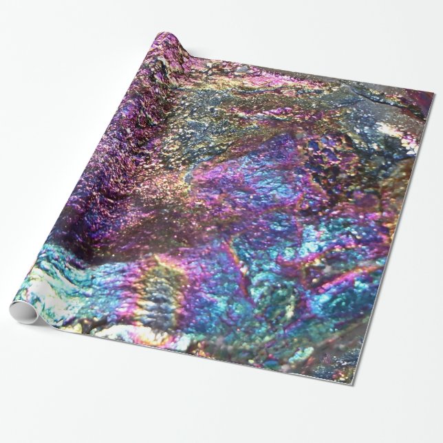 Falln Rainbow Rocks Wrapping Paper (Unrolled)