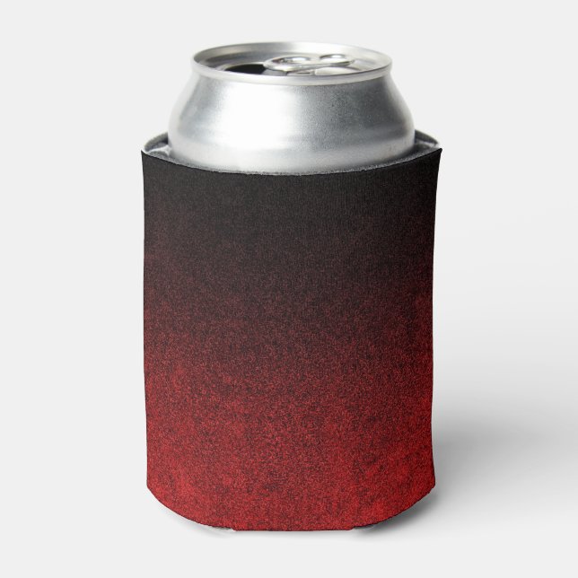Falln Red & Black Glitter Gradient Can Cooler (Can Front)