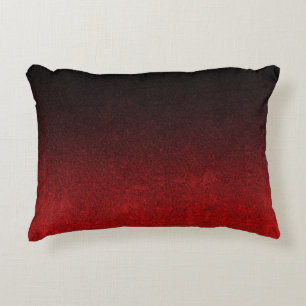 Falln Red & Black Glitter Gradient Decorative Cushion