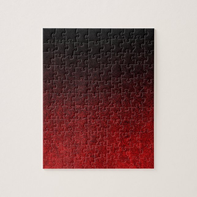 Falln Red & Black Glitter Gradient Jigsaw Puzzle (Vertical)