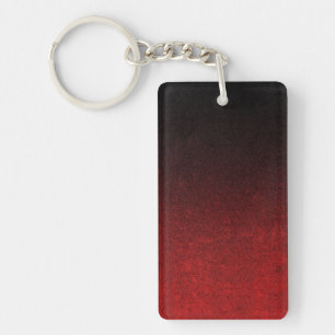 Falln Red & Black Glitter Gradient Key Ring