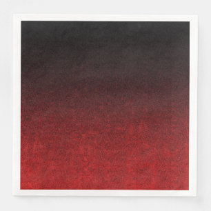 Falln Red & Black Glitter Gradient Napkin