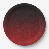 Falln Red & Black Glitter Gradient