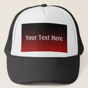 Falln Red & Black Glitter Gradient Trucker Hat